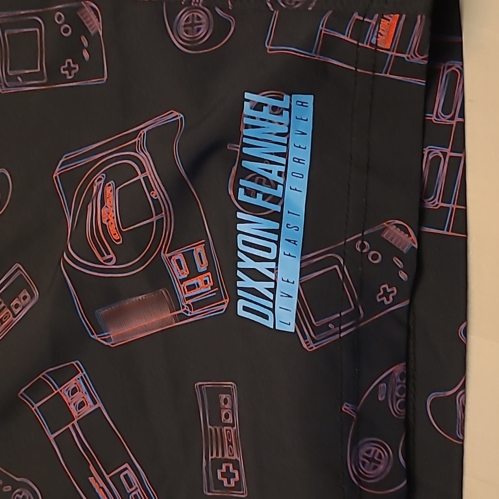 NWOT DIXXON Nintendo Themed Juicy Flannel Boardshorts with Pockets - Picture 5 of 11